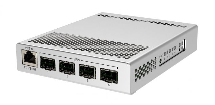 Комутатор MikroTik CRS305-1G-4S+IN (1x1GE, 4xSFP+, Dual PSU, L3)