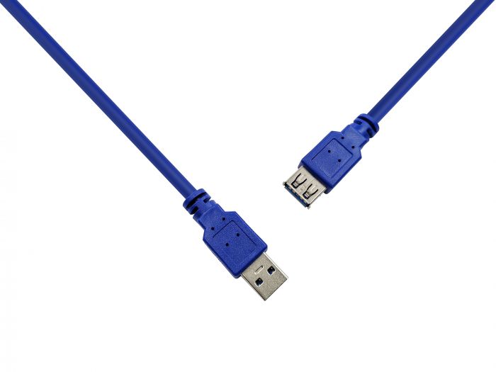 Кабель ProLogix (PR-USB-P-11-30-18m) USB 3.0 AM/AF, синій, 1.8 м_бн