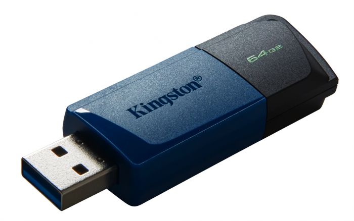 Флеш-накопичувач USB3.2 64GB Kingston DataTraveler Exodia M Black/Blue (DTXM/64GB)