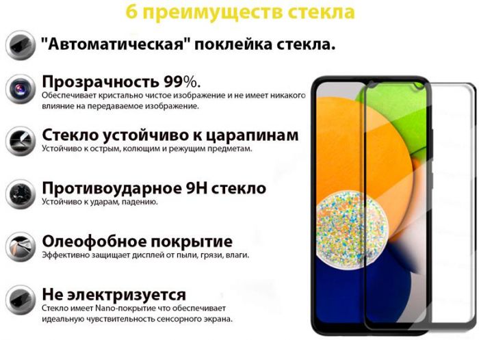 Захисне скло BeCover для Samsung Galaxy A13 5G SM-A136 Black (707319)