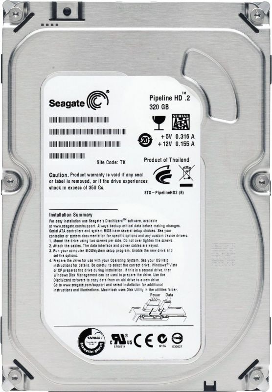 Накопичувач HDD SATA  320GB Seagate Pipeline HD 5900rpm 8MB (ST3320311CS)