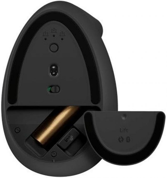 Миша бездротова Logitech Lift Vertical Ergonomic Graphite (910-006473)