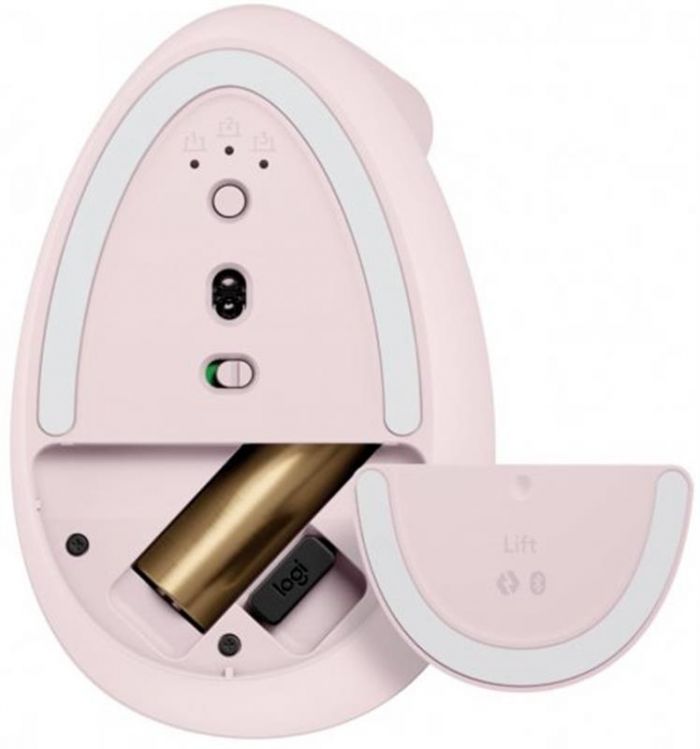 Миша бездротова Logitech Lift Vertical Ergonomic Rose (910-006478)