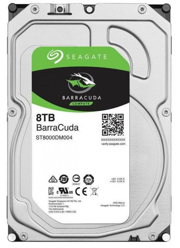 Накопичувач HDD SATA 8.0TB Seagate BarraCuda 5400rpm 256MB (ST8000DM004)