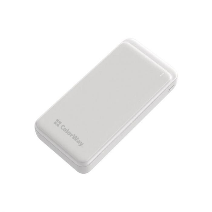 Універсальна мобільна батарея ColorWay Slim 20000mAh White (CW-PB200LPG3WT-PD)