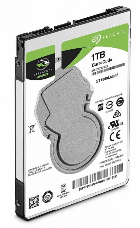 Накопичувач HDD 2.5" SATA 1.0TB Seagate BarraCuda 5400rpm 128MB (ST1000LM048)