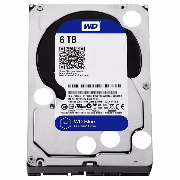 Накопичувач HDD SATA 6.0TB WD Blue 5400rpm 256MB (WD60EZAZ)