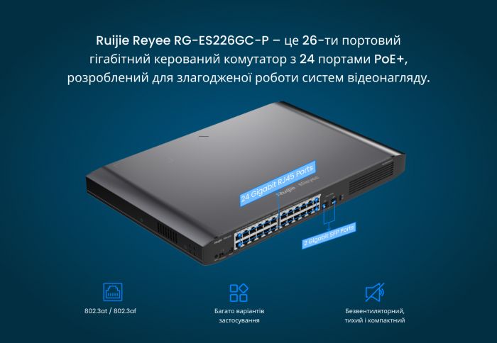 Комутатор Ruijie Reyee RG-ES226GC-P