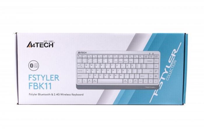 Клавіатура A4Tech FBK11 White USB