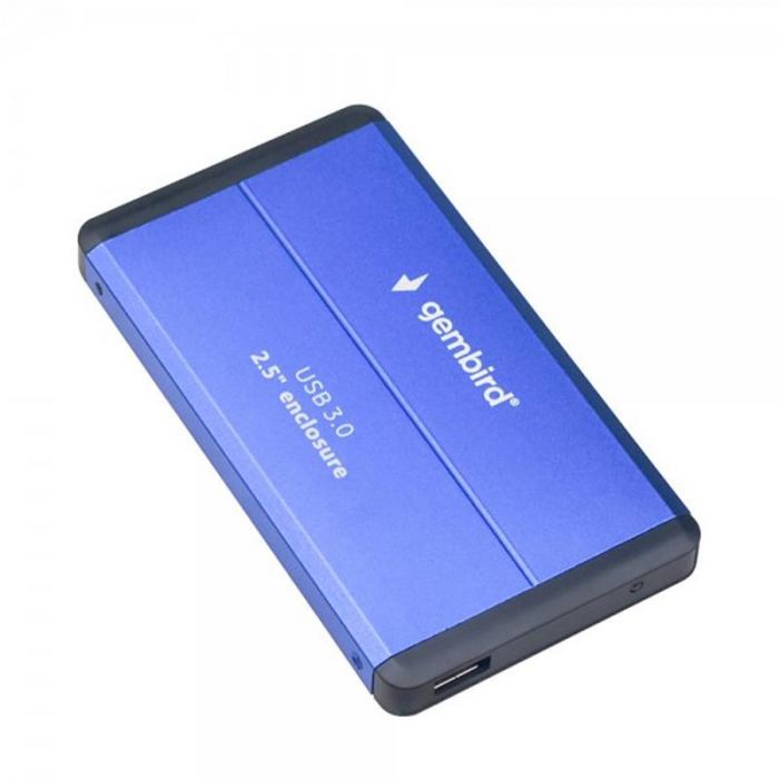 Зовнішня кишеня Gembird для підключення SATA HDD 2.5", USB 3.0, Blue (EE2-U3S-2-B)