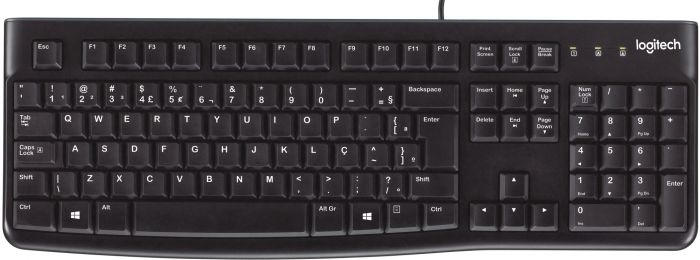 Клавіатура Logitech K120 for Business Ukr Black (920-002643)