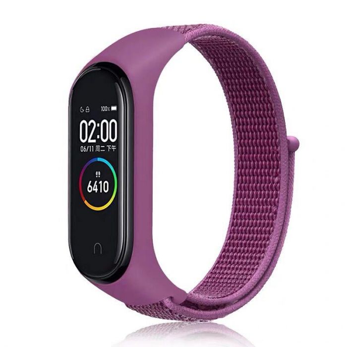 Ремінець BeCover Nylon Style для Xiaomi Mi Smart Band 7 Purple (707667)