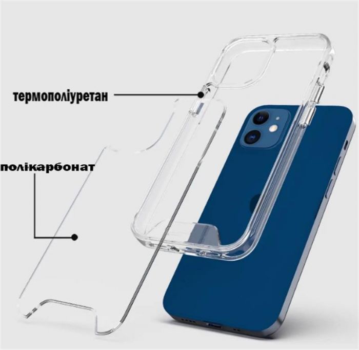 Чохол-накладка BeCover Space Case для Apple iPhone 12/12 Pro Transparancy (707793)