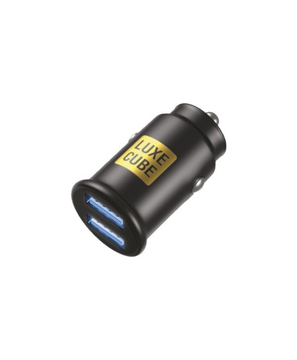 Автомобільний зарядний пристрій Luxe Cube 2USB 12W Black (8886899698465)