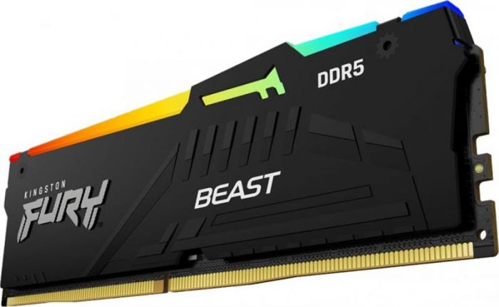 Модуль пам`яті DDR5 2x8GB/5600 Kingston Fury Beast RGB Black (KF556C36BBEAK2-16)