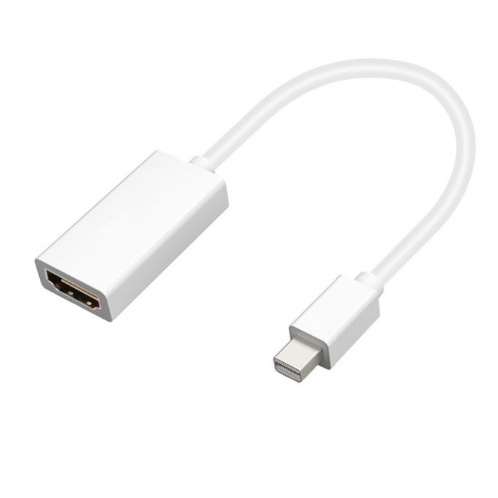 Адаптер Voltronic Mini DisplayPort - HDMI (M/F), 0.3 м, білий (YT-C-mnDP(M)/HDMI(F)-B-W/08627)