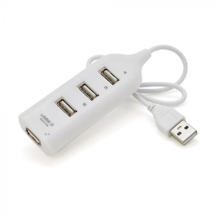 Концентратор Voltronic DNS-HUB4-OW, 4хUSB2.0, White (DNS-HUB4-OW/19155)