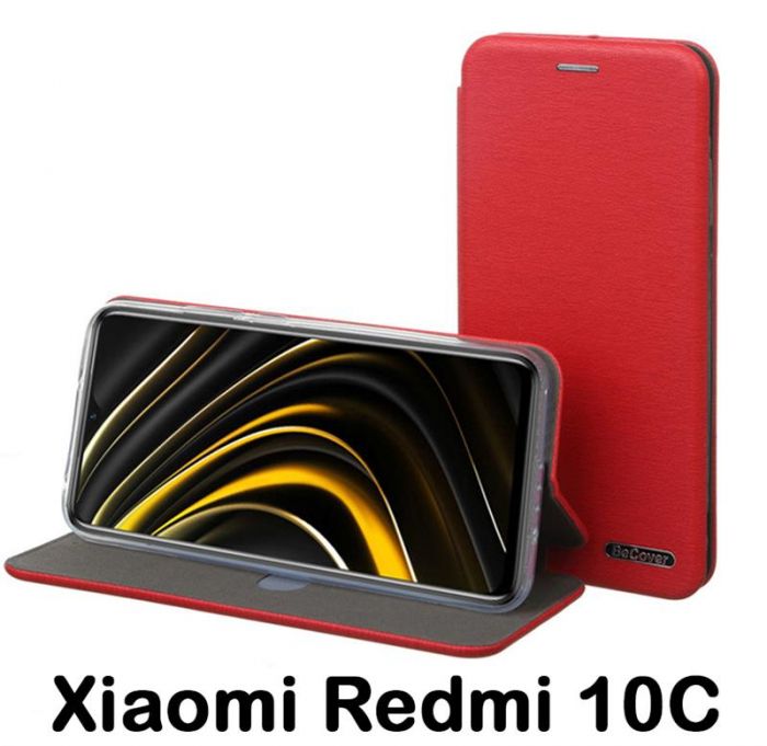 Чохол-книжка BeCover Exclusive для Xiaomi Redmi 10C Burgundy Red (707948)