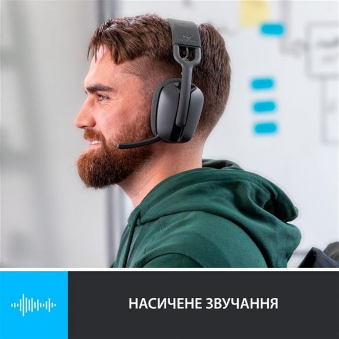 Bluetooth-гарнітура Logitech Zone Vibe 100 Wireless Graphite (981-001213)