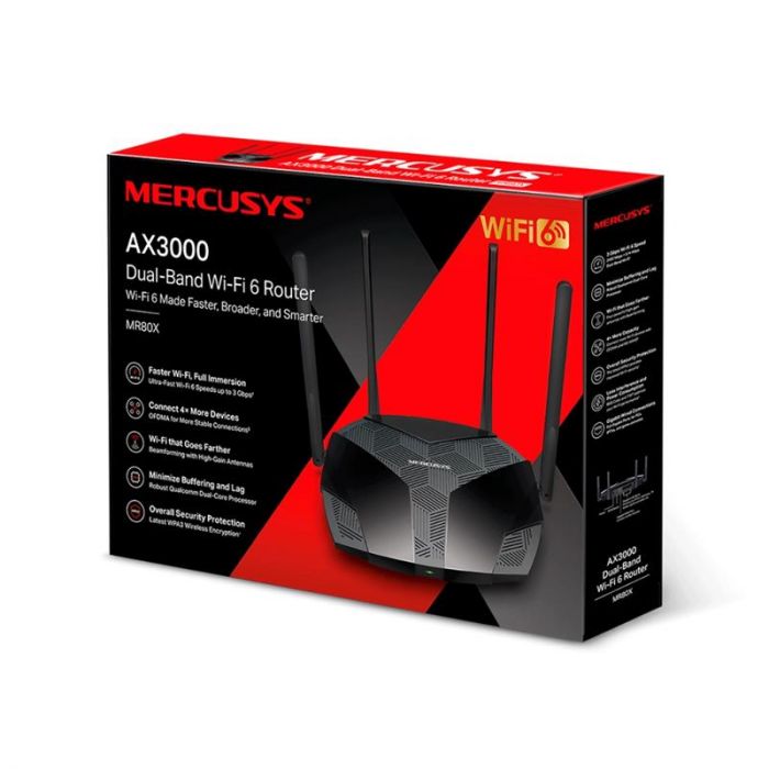 Бездротовий маршрутизатор Mercusys MR80X