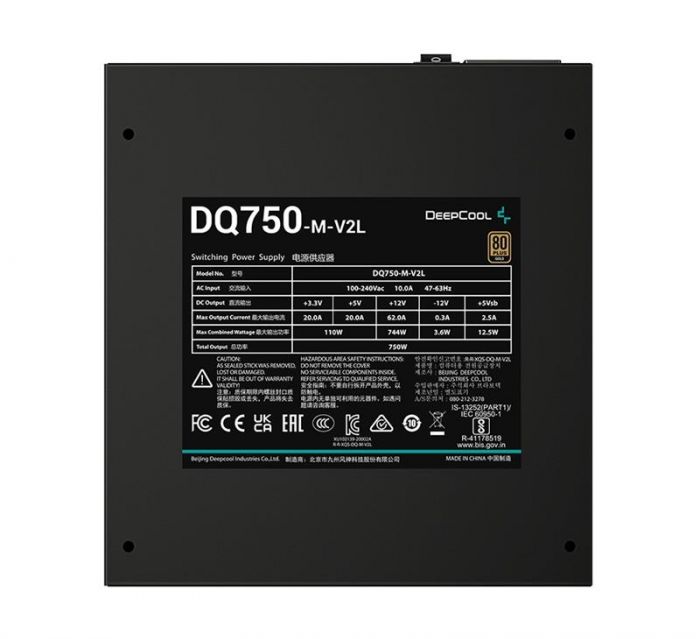 Блок живлення DeepCool DQ750-M-V2L (DP-GD-DQ750-M-V2L) 750W