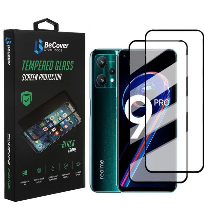 Захисне скло BeCover для Realme 9 Pro/9i Black (707878)