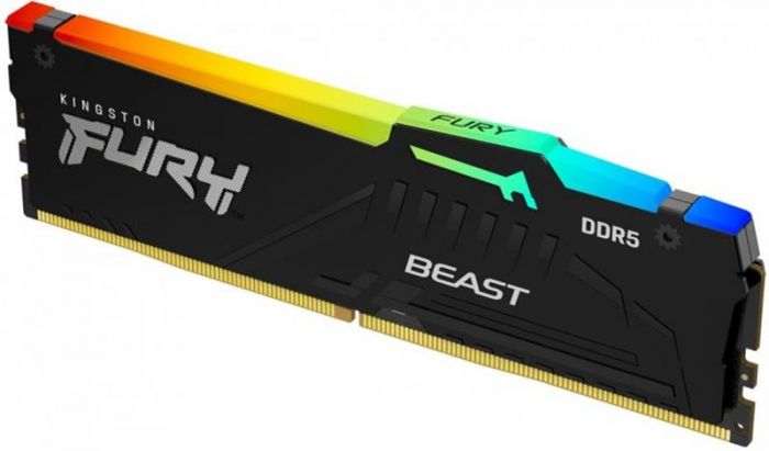 Модуль пам`яті DDR5 16GB/6400 Kingston Fury Beast RGB Black (KF564C32BBA-16)