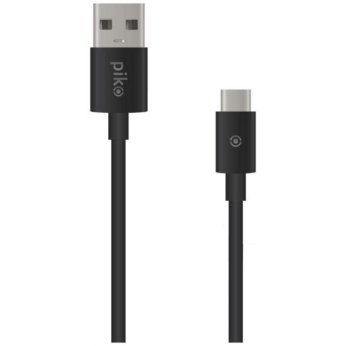 Кабель Piko CB-UT10 USB - USB Type-C (M/M), 0.2 м, Black (1283126493843)