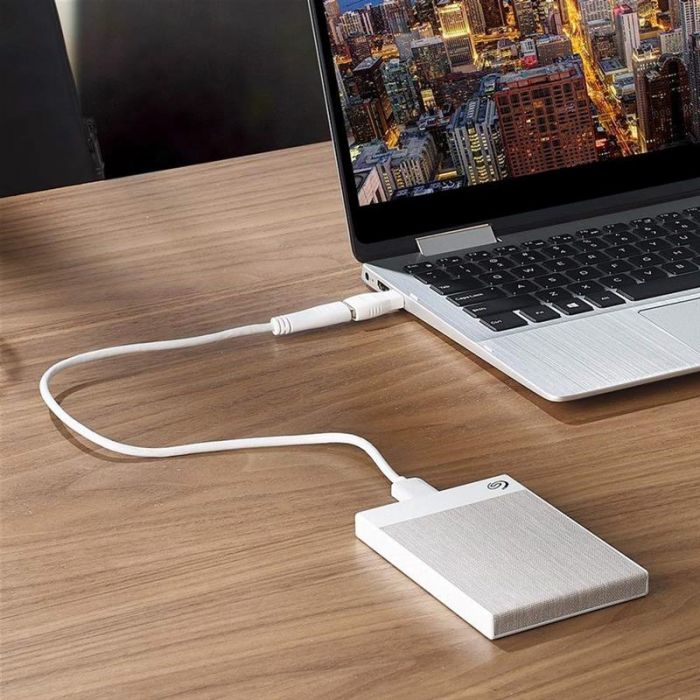 Зовнішній жорсткий диск 2.5" USB 2.0TB Seagate Backup Plus Ultra Touch White (STHH2000402)