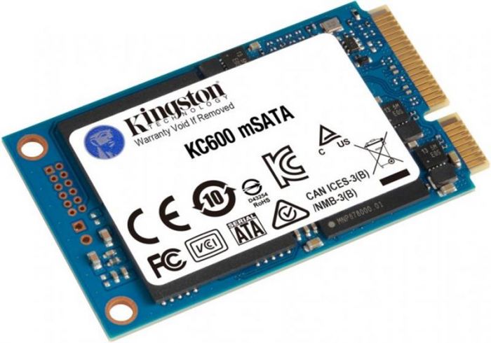 Накопичувач SSD  1ТB Kingston KC600 mSATA SATAIII 3D TLC (SKC600MS/1024G)