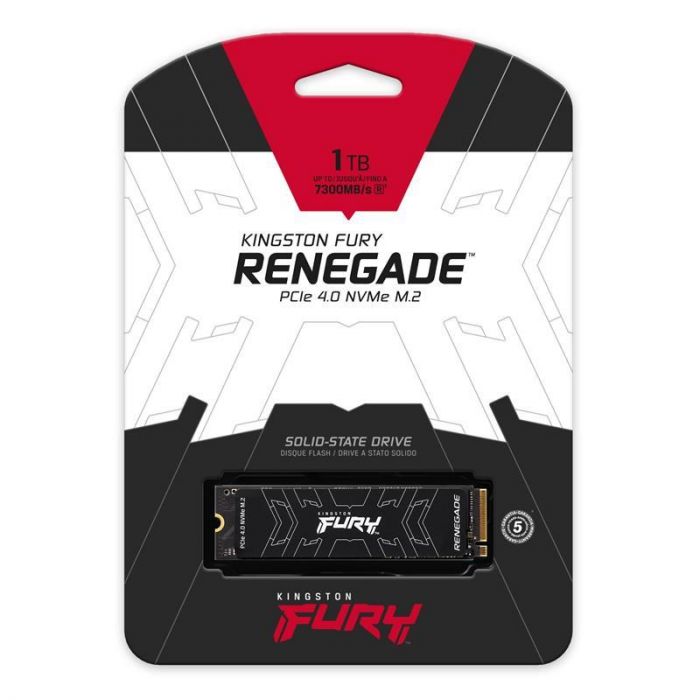 Накопичувач SSD 1TB Kingston Fury Renegade M.2 2280 PCIe 4.0 x4 NVMe 3D TLC (SFYRS/1000G)