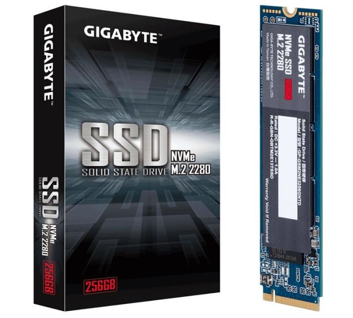 Накопичувач SSD 256GB Gigabyte M.2 PCIe NVMe 3.0 x4 NAND TLC (GP-GSM2NE3256GNTD)