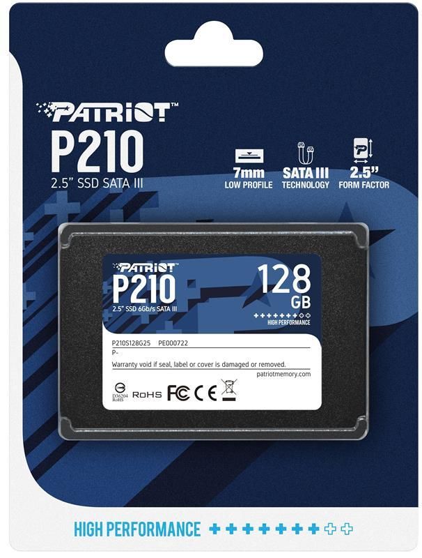 Накопичувач SSD 128GB Patriot P210 2.5" SATAIII TLC (P210S128G25)