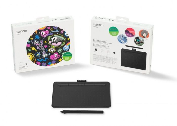 Графічний планшет Wacom Intuos S Bluetooth Black (CTL-4100WLK-N)