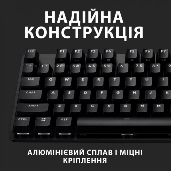 Клавiатура Logitech G413 TKL SE Corded Mechanical Gaming Keyboard Black (920-010446)