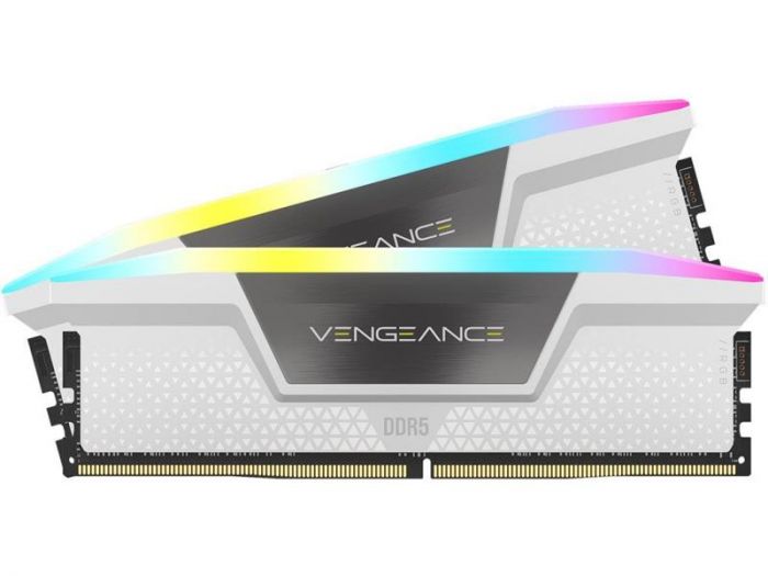 Модуль пам`ятi DDR5 2x32GB/6000 Corsair Vengeance RGB White (CMH64GX5M2B6000C40W)