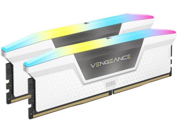 Модуль пам`ятi DDR5 2x16GB/6000 Corsair Vengeance RGB White (CMH32GX5M2B6000C40W)