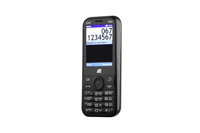 Мобiльний телефон 2E E240 2022 Dual Sim Black (688130245159)