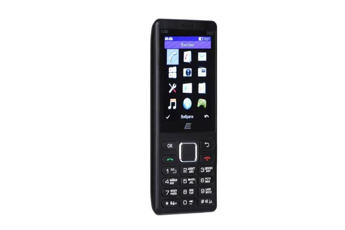 Мобiльний телефон 2E E280 2022 Dual Sim Black (688130245210)