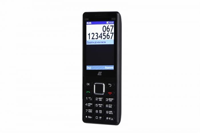 Мобiльний телефон 2E E280 2022 Dual Sim Black (688130245210)