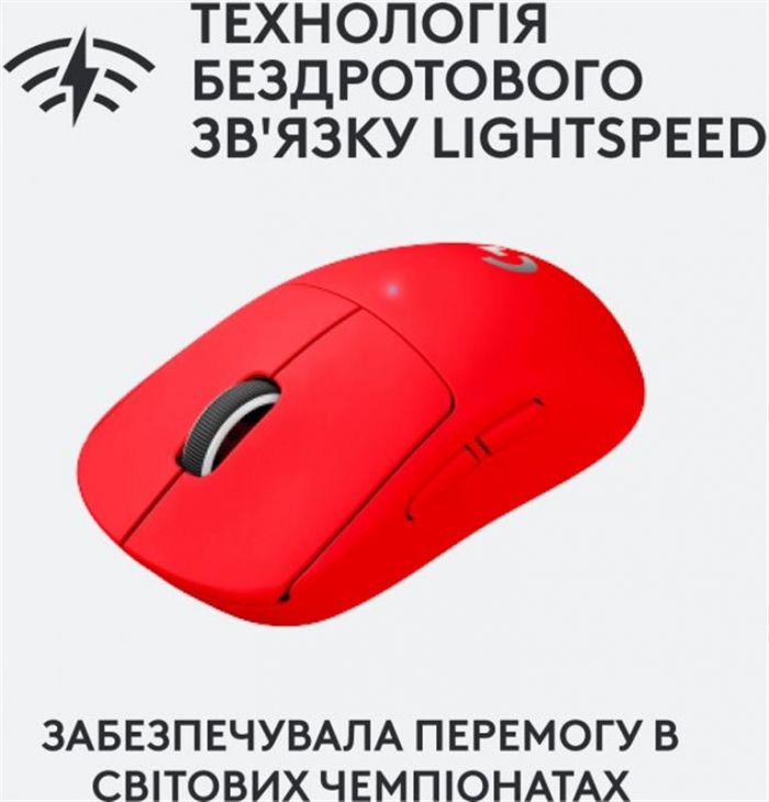 Миша бездротова Logitech Pro X Superlight Red (910-006784)