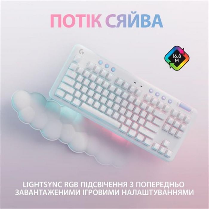 Клавіатура бездротова Logitech G715 Linear White (920-010692)