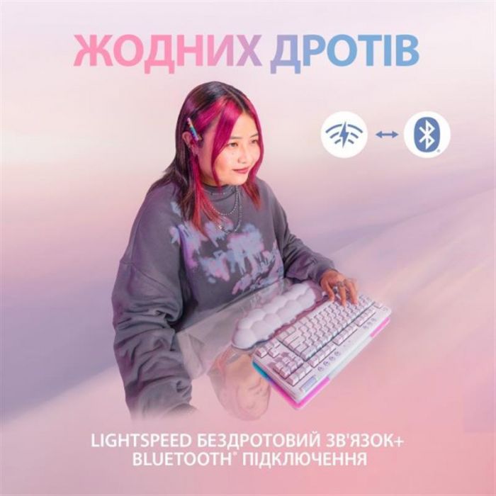 Клавіатура бездротова Logitech G715 Linear White (920-010692)