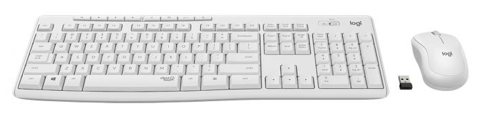 Комплект (клавiатура, миша) бездротовий Logitech MK295 Combo White (920-009824)