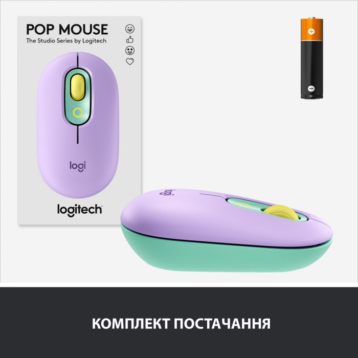 Миша бездротова Logitech POP Mouse Bluetooth Daydream Mint (910-006547)