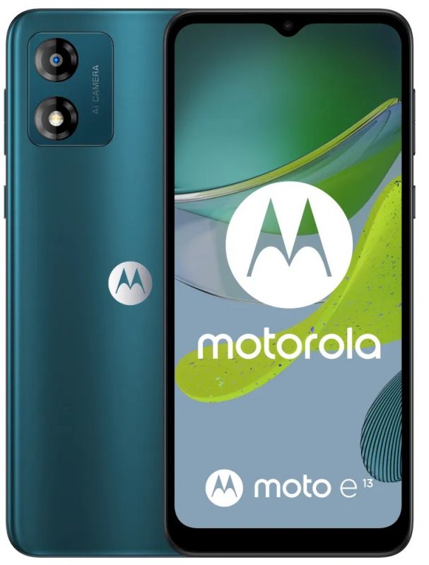 Смартфон Motorola Moto E13 2/64GB Dual Sim Aurora Green (PAXT0035RS)