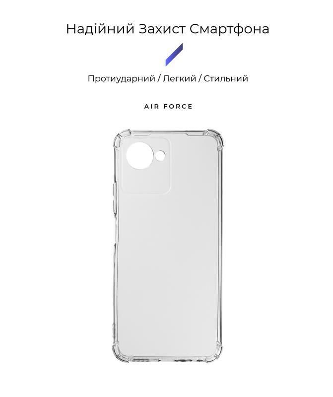 Чохол-накладка Armorstandart Air Force для Realme C30s Camera cover Transparent (ARM66421)