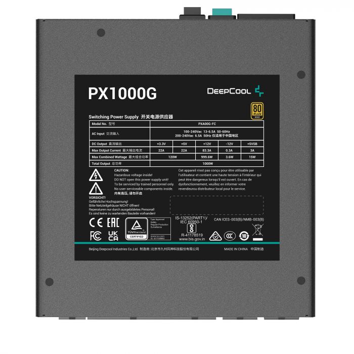 Блок живлення DeepCool PX1000G V2 (R-PXA00G-FC0B-EU-V2) 1000W