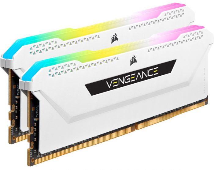 Модуль пам`ятi DDR4 2x16GB/3600 Corsair Vengeance RGB Pro SL White (CMH32GX4M2D3600C18W)