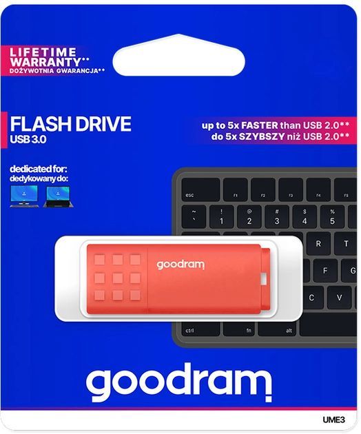 Флеш-накопичувач USB3.0 32GB GOODRAM UME3 Orange (UME3-0320O0R11)